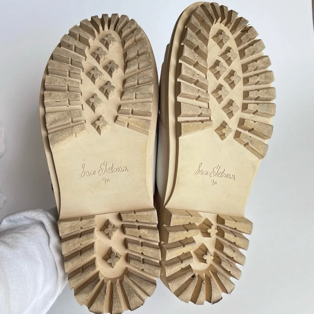 Sam Edelman Eliana Lug platform chunky slides platform white size 9 1/2 white